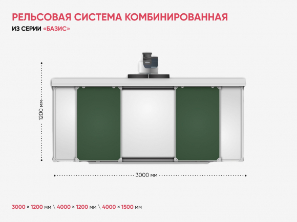 Рельсовая система комбинированная из серии «Базис» Рельсовая система комбинированная из серии «Базис»